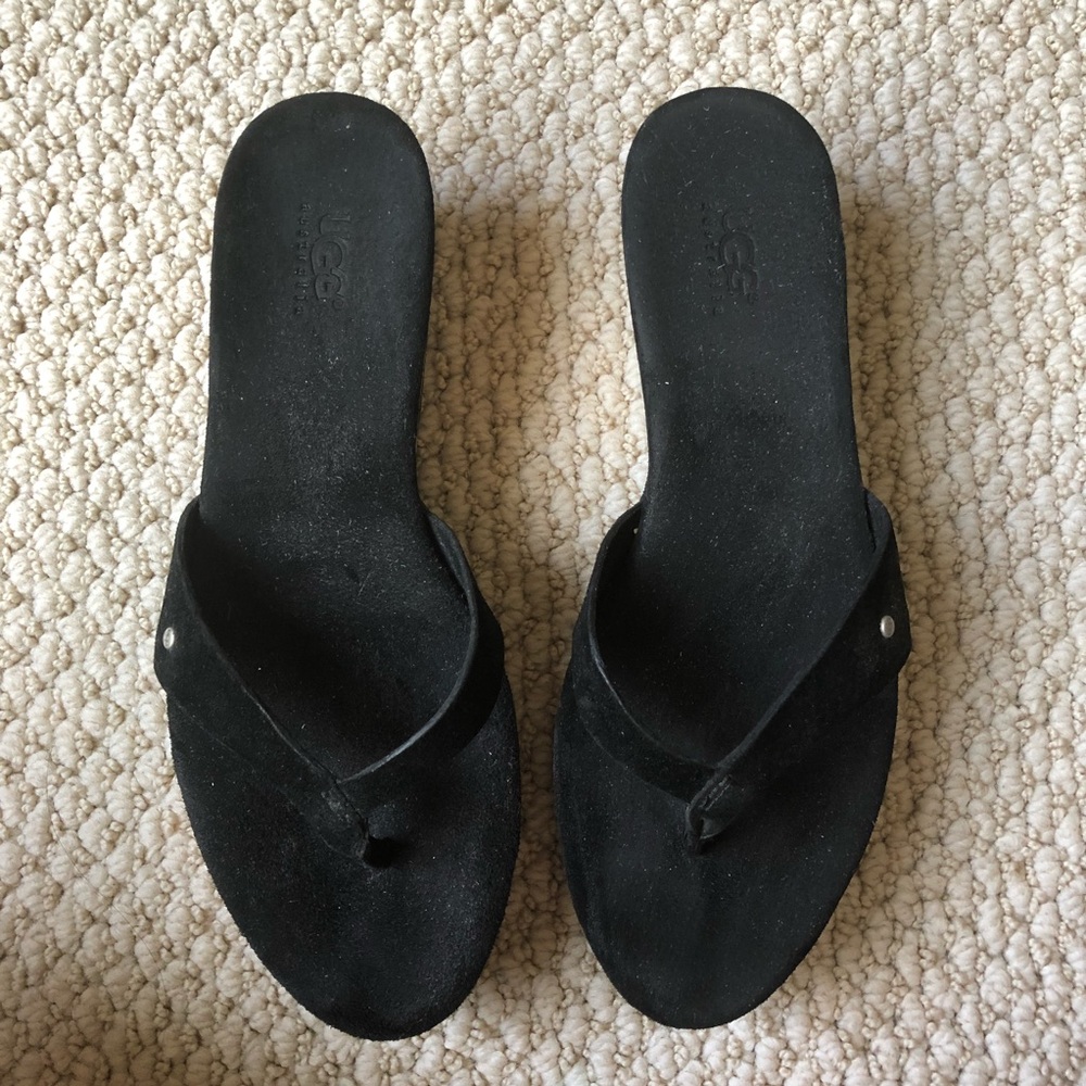 Ugg black wedges